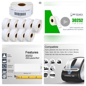 Premium Thermal Labels  10 Rolls of 3500